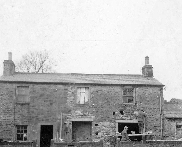 Evans Cottage 2.jpg - Back Green Cottages during alterations in 1956-7